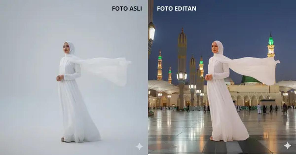 7 Cara Edit Foto Seolah Sedang Ibadah di Tanah Suci Pakai Gemini AI, Bisa Jadi Doa