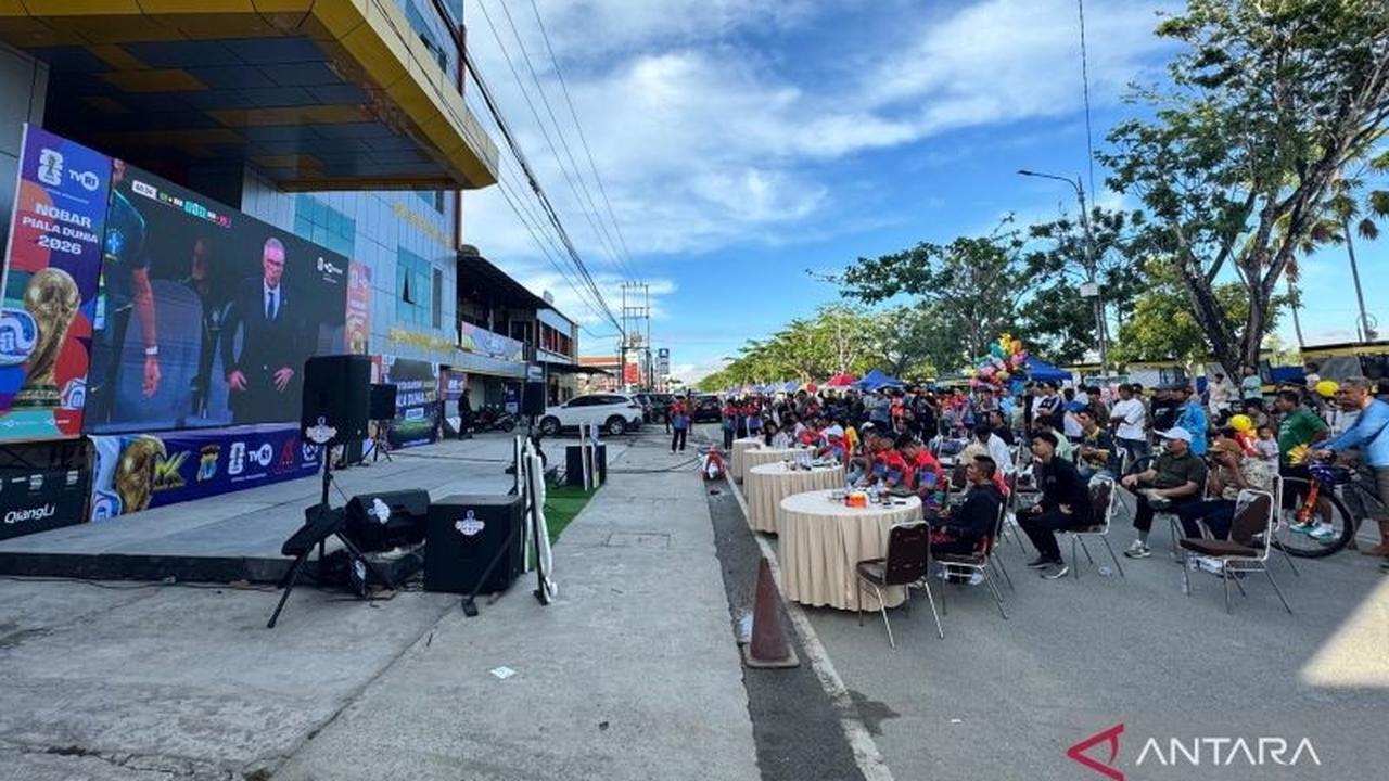 Nobar Piala Dunia Bulungan Meriahkan CFD Tepian Kayan, Dorong Ekonomi UMKM Lokal