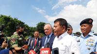 Wakil Menteri Pertahanan RI M.Herindra membeberkan alasan mengapa Indonesia memilih membeli pesawat tempur dari Prancis (Liputan6.com/Teddy Tri Setio Berty).