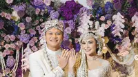 Gelar pernikahan, Mahalini dan Rizky Febian usung akad nikah adat Sunda. (Foto dok: Axioo/ bridestory)