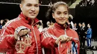 Atlet Indonesia menorehkan prestasi membanggakan pada Kejuaraan Dunia Karate Shitoryu Ke-8. Tim Merah Putih mendapatkan dua medali emas dan 4 perunggu pada ajang yang berlangsung di Meksiko, 17-23 Oktober 2016, tersebut. (Instagram)