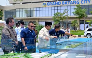 Presiden Prabowo Subianto dalam acara Peresmian Kawasan Industri Terpadu Batang (KITB) sebagai KEK Industropolis Batang, Kamis (20/3/2025).