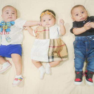 Rayyanza, Ameena dan Fatih Alias Baby L kumpul bareng (Foto: Instagram @raffinagita1717)