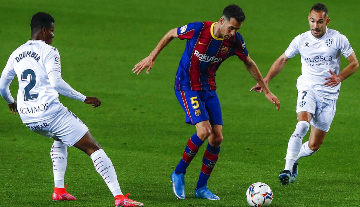 FOTO: Barcelona Lumat Huesca di Camp Nou - Bola Liputan6.com