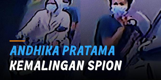 VIDEO: Andhika Pratama Kemalingan Spion Mobil, Aksi Pelaku Terekam CCTV