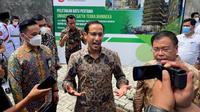 Mendikbudristek, Nadiem Makarim, datang ke Kota Medan, Sumatera Utara (Sumut) melakukan peletakan batu pertama pembangunan Universitas Satya Terra (ST) Bhinneka (Reza Efendi/Liputan6.com)