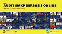 Peserta  Diklat Audit Sistem Manajemen Keselamatan Pertambangan secara online.