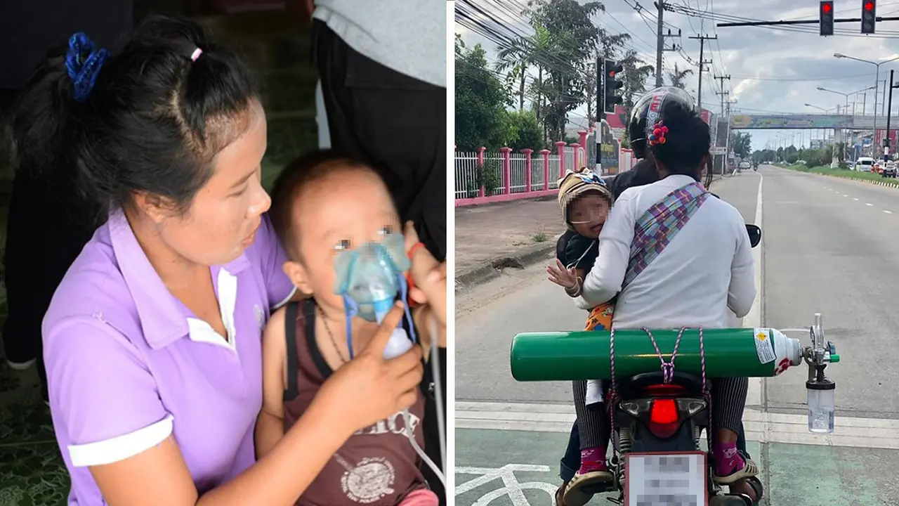 Bukti Cinta, Orangtua Tempuh 120 km dengan Motor Untuk Isi Ulang Tabung Oksigen Anaknya