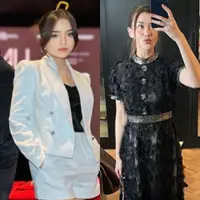 Fuji An dan Aaliyah Massaid saat Hadir Gala Premier Film Dokumenter Rossa. [Instagram]