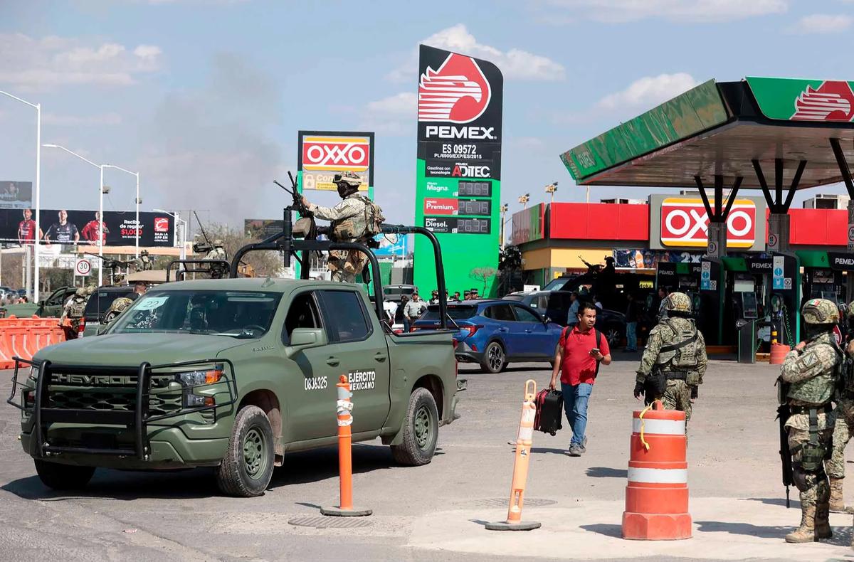 FOTO: Situasi Mencekam di Jalisco Pascakematian Pemimpin Kartel El Mencho