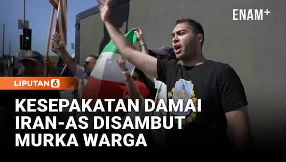 Kesepakatan Damai As-Iran Tuai Protes, Demonstran di Los Angeles Murka