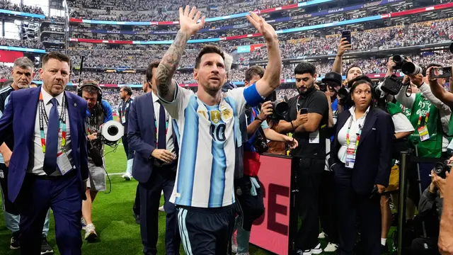 Pemain Argentina Lionel Messi