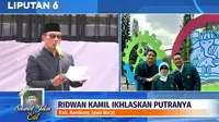 Ridwan Kamil dalam Pemakaman Emmeril Kahn Mumtadz. (YouTube/ Liputan6)