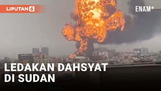 VIDEO: Detik-Detik Ledakan Dahsyat di Ibu Kota Sudan