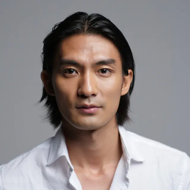 Model Rambut Pria Panjang Belah Tengah/Ilustrasi AI
