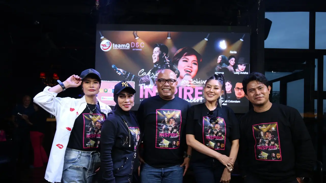 Pressconfrence The Inspire Concert di kawasan Permata Hijau, Senayan, Jakarta.