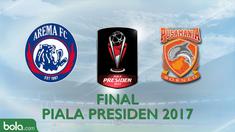 Berita video motion grafis tentang final Piala Presiden Arema FC vs Pusamania Borneo FC yang disiarkan oleh Indosiar.
