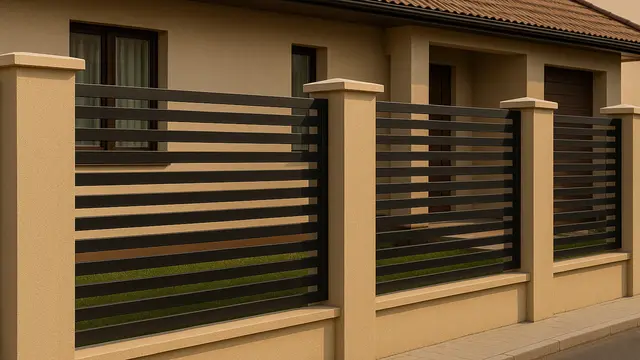 Model Pagar Beton Depan Rumah/Ilustrasi gambar oleh AI