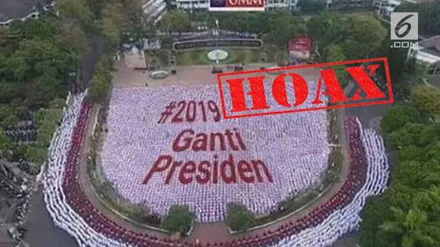 Menjelang tahun politik, berbagai macam hoaks terkait pemilu merajalela. Termasuk foto papermob karya mahasiswa baru Universitas Muhammadiyah Malang, yang "disulap" pembuat hoaks menjadi #2019GantiPresiden.