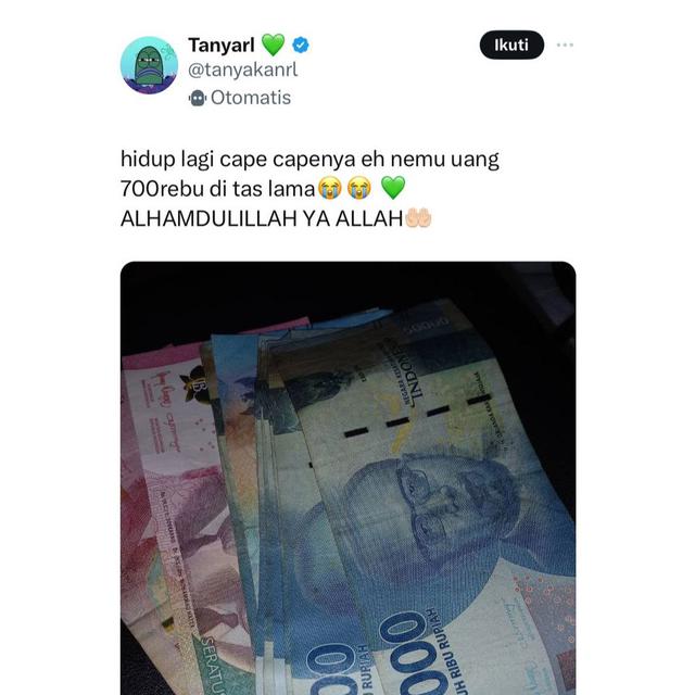 6 Potret Nemu Uang Kaget di Tempat Tak Pernah Terpikirkan Ini Bikin Senang