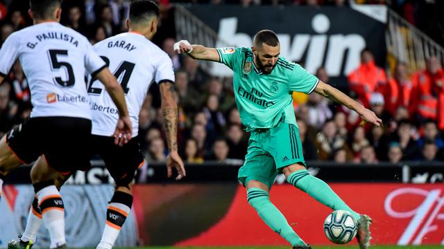 Striker Real Madrid Karim Benzema (JOSE JORDAN / AFP)