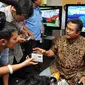 Ketua tim pemenangan pemilu pasangan capres cawapres JK-Wiranto, Fahmi Idris menjelaskan mengenai dugaan adanya pelanggaran pilpres ketika jumpa pers di Jakarta.(Antara)