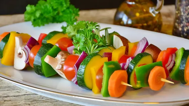 Ilustrasi menu vegetarian.