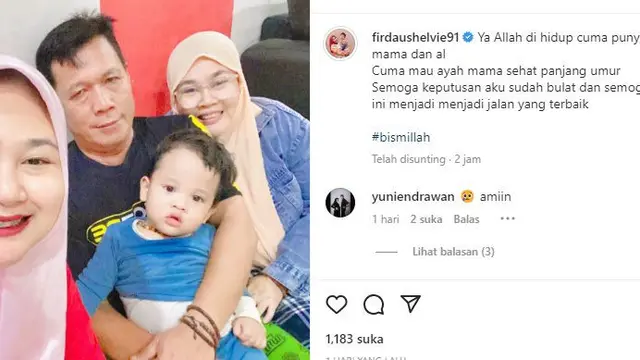 Postingan istri Daus Mini