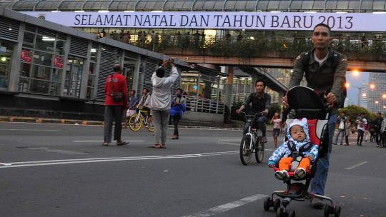 Jelang car free night di Jalan Thamrin-Sudirman 