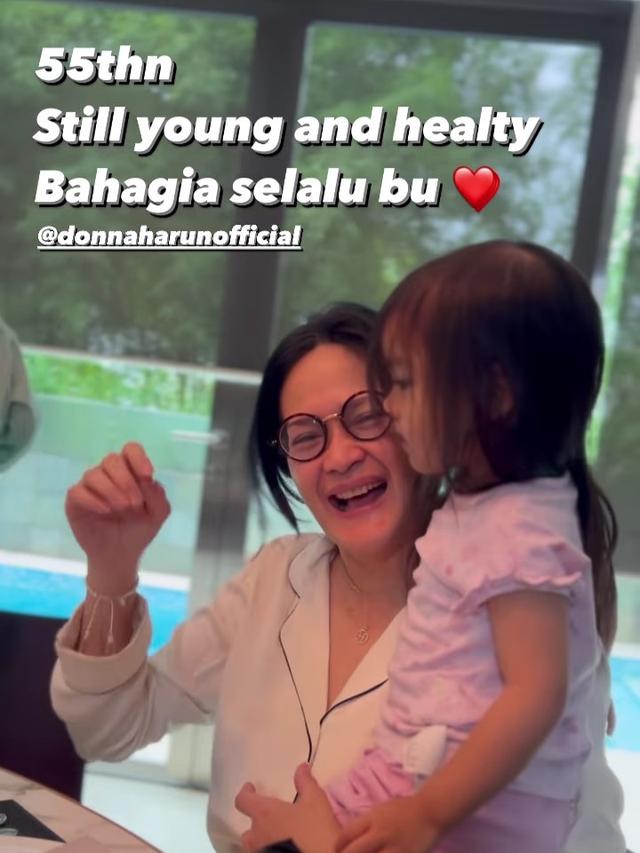 Donna Harun merayakan ulang tahun ke-55 (Foto: Instagram rickyharun)