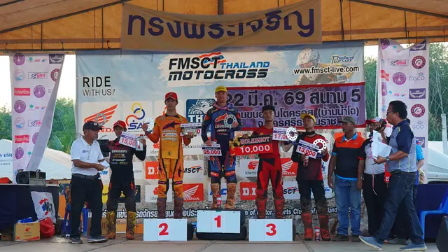 M Zidane Kibarkan Merah-Putih di FMSCT Thailand Motocross 2026