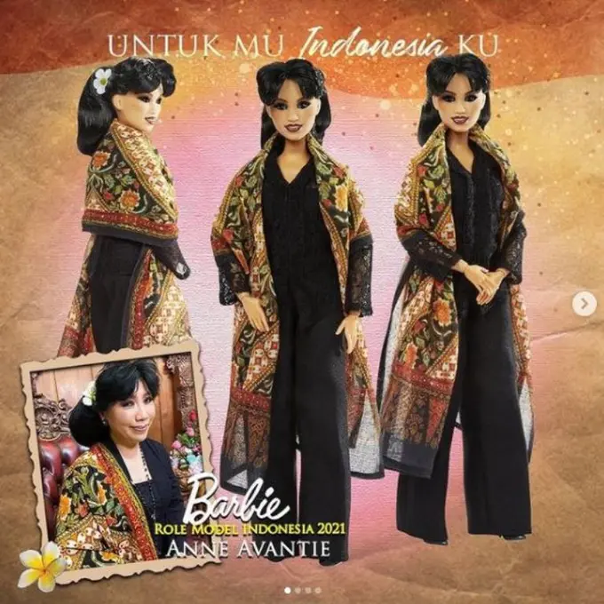 Anne Avantie Jadi Orang Indonesia Pertama yang Dibuatkan Boneka Barbie Edisi Khusus