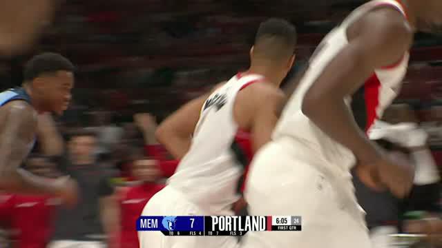 Berita video game recap NBA 2017-2018 antara Portland Trail Blazers melawan Memphis Grizzlies dengan skor 113-98.