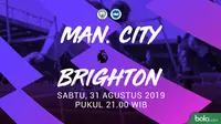 Premier League - Manchester City Vs Brighton & Hove Albion (Bola.com/Adreanus Titus)