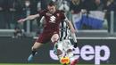 Sang tamu tak mau menyerah begitu saja atas rival bebuyutan. Lewat serangkaian serangan akhirnya Torino berhasil menyamakan skor lewat aksi Andrea Belotti di babak kedua tepatnya pada menit ke-62. (Spada/LaPresse via AP)