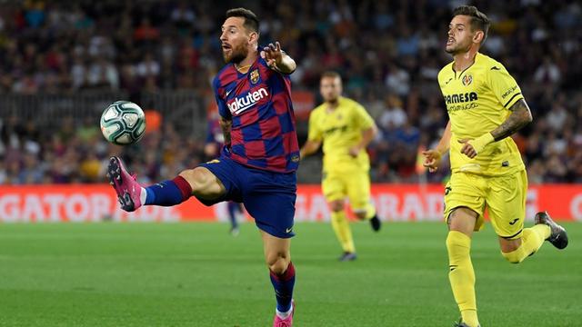 Penyerang Barcelona, Lionel Messi.