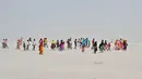 Lebih kurang satu miliar pemilih berpartisipasi langsung dalam beberapa fase pemilu India. (Biju BORO/AFP)