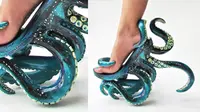 Desain tentakel dan tengkoraknya membuat sepatu karya desainer Filipina ini dilirik Lady Gaga.