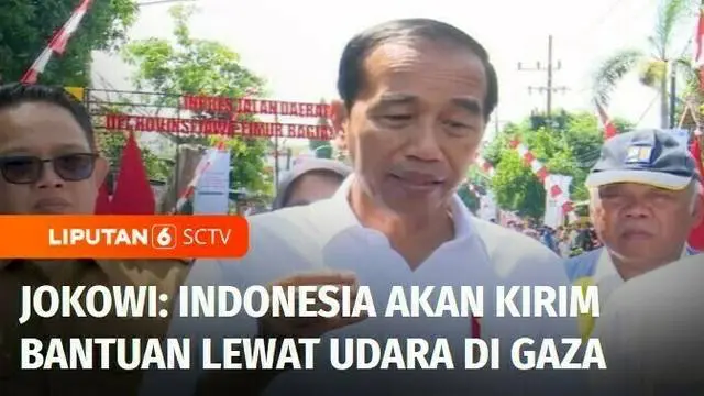 Presiden Joko Widodo menyampaikan Pemerintah Indonesia akan mengirimkan bantuan melalui udara menggunakan pesawat Hercules bagi warga Palestina di Jalur Gaza.