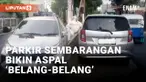 Tetangga Parkir Mobil Sembarangan, Sebagian Jalan Gagal Diaspal
