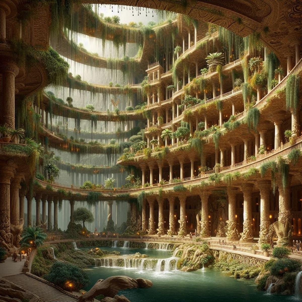 Ilustrasi Taman Gantung Babilonia