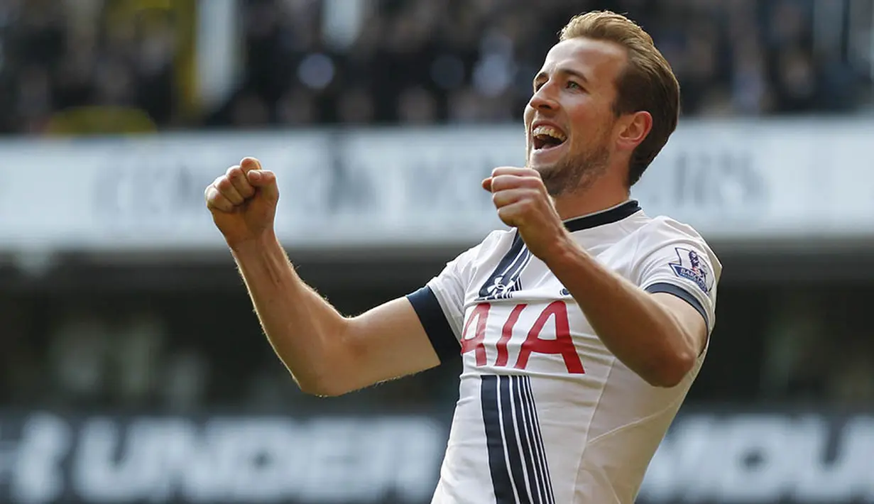 2. Harry Kane, bomber Tottenham ini memiliki gaya bermain yang disukai oleh The Special One. Striker Inggris ini memang memiliki catatan gol yang baik dimana sejak musim 2014/15, dirinya sudah mencetak 53 gol dari 93 penampilan. (AFP/Ian Kington)