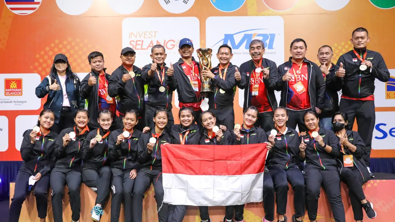 Tim bulutangkis putri Indonesia juara Kejuaraan Asia Beregu 2022.