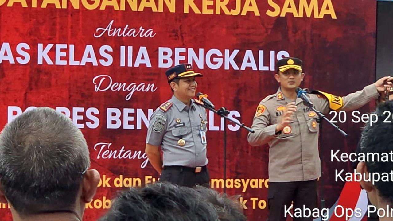 Polres Bengkalis dan Lapas Pekanbaru Kolaborasi Terkait Pilkada Serentak