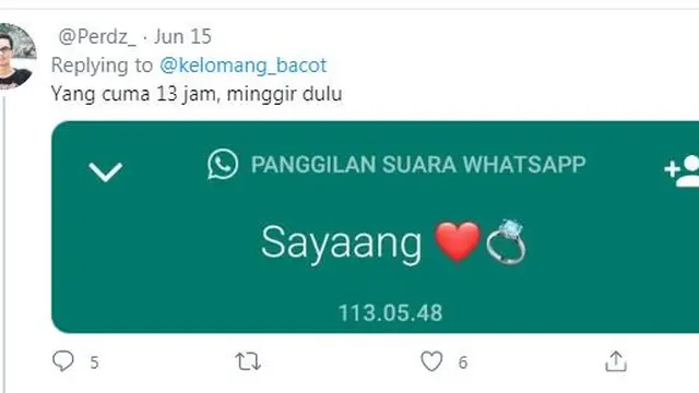 7 Potret Warganet Pamer Durasi Telepon Bareng Pasangan