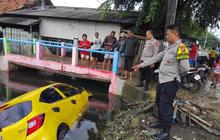 Kecelakaan Anggota Polisi Karawang: Mobil Terperosok ke Kali, Pengendara Motor Terluka
