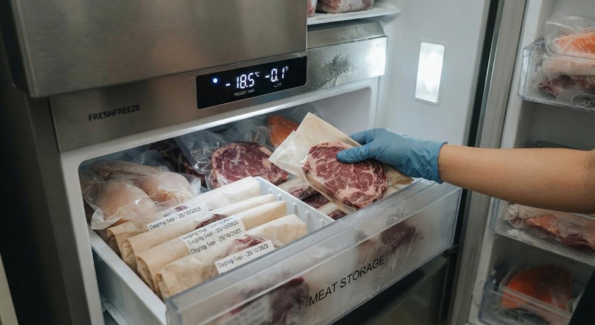 9 Cara Menyimpan Daging di Freezer agar Tidak Menempel, Mudah Diambil Sebagian