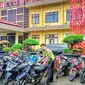 Puluhan motor yang akan digunakan balap liar disita Polres Situbondo (Istimewa)