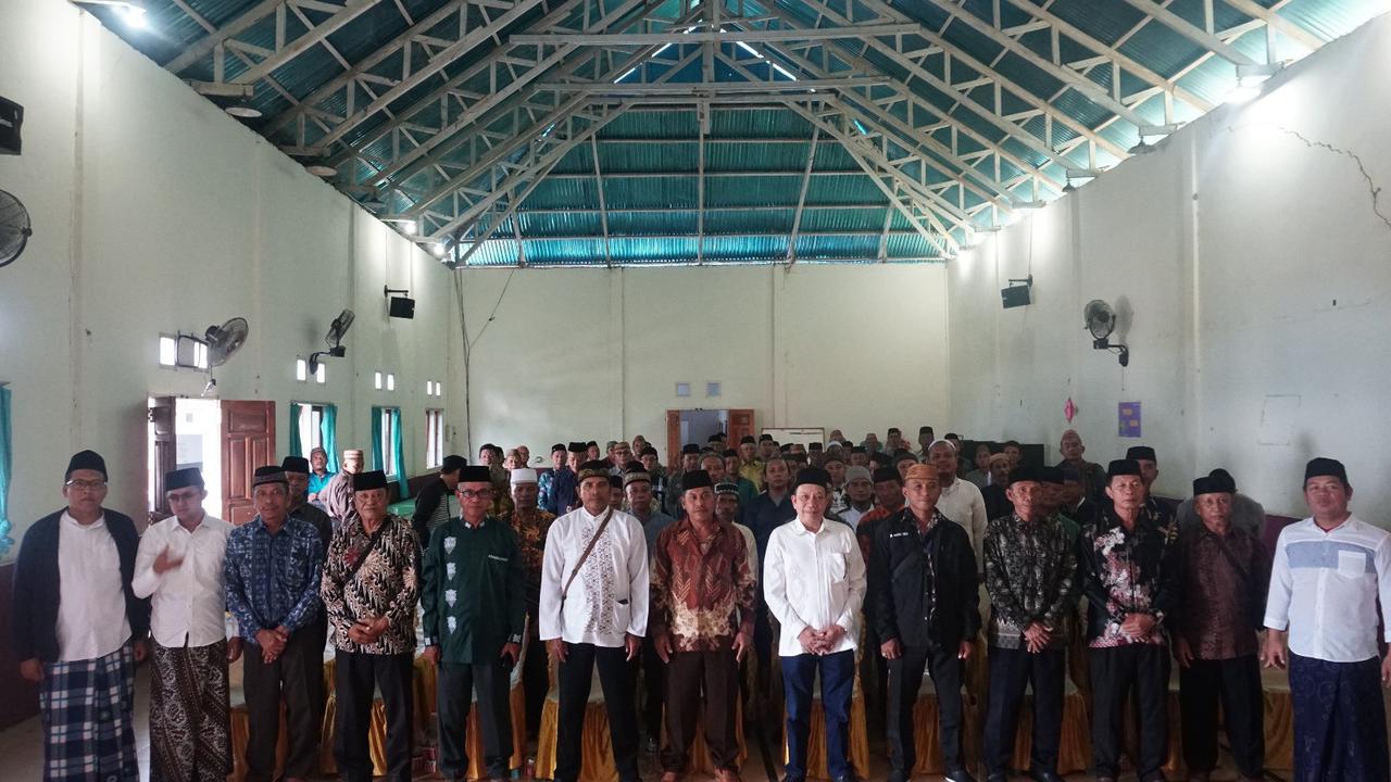 Calon Gubernur (Cagub) Gorontalo nomor urut tiga Hamzah Isa menghadiri acara silahturahmi Da’i dan Da’iyah se-Kabupaten Pohuwato (Istimewa)