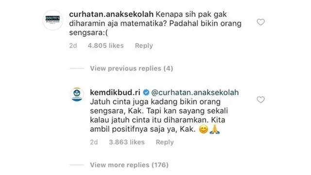 Balasan Admin Kemendikbud Soal Luapan Hati Siswa Saat UN